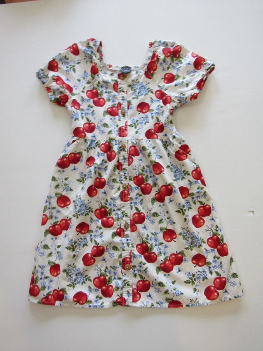 Zac Posen Kids Apple Print Dress
